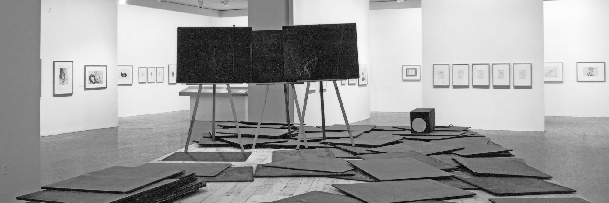 Installation view of Thinking Is Form: The Drawings of Joseph Beuys at The Museum of Modern Art, New York. Photo: Mali Olatunji
