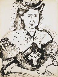 Henri Matisse. Portrait of Mme Manguin. 1905–06. Ink and gouache on paper, 24 1/2 × 18 1/2″ (62.2 × 47 cm). Purchase. © 2016 Succession H. Matisse / Artists Rights Society (ARS), New York