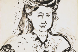 Henri Matisse. Portrait of Mme Manguin. 1905–06. Ink and gouache on paper, 24 1/2 × 18 1/2″ (62.2 × 47 cm). Purchase. © 2016 Succession H. Matisse / Artists Rights Society (ARS), New York