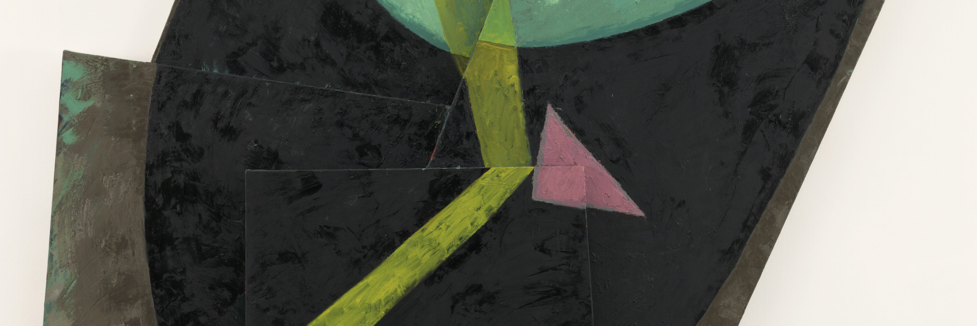 Elizabeth Murray. Beam. November 1982. Oil on canvas, four panels, 9ʹ 2ʺ × 6ʹ 3 7/8ʺ × 3 7/8ʺ (279.4 × 193 × 10 cm). Gift of Anna Marie and Robert F. Shapiro in honor of Richard E. Oldenburg. © 2016 Estate of Elizabeth Murray / Artists Rights Society (ARS), New York