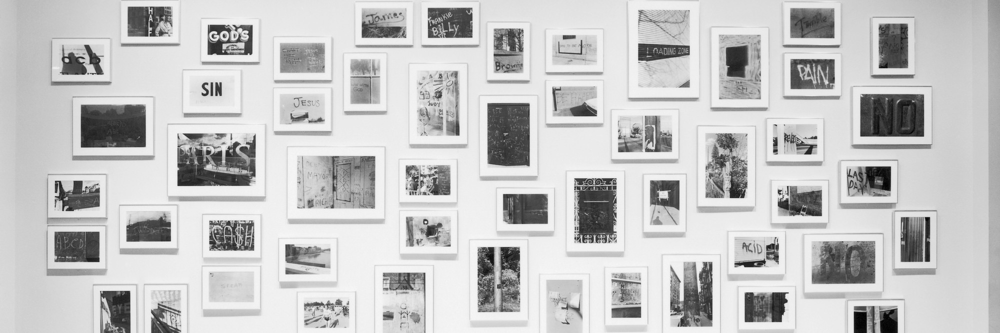 Installation view of Lee Friedlander: Letters from the People at The Museum of Modern Art, New York. Photo: Mali Olatunji