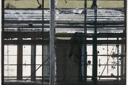 Brice Marden. Card Drawing #14 (Counting). 1980–82. Masking tape, ink, gouache, and watercolor on cardstock, 6 1/8 × 6″ (15.6 × 15.2 cm). Gift of Alexis Gregory. © 2016 Brice Marden / Artists Rights Society (ARS), New York. Photo: Paige Knight