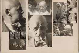 Josef Albers (American, born Germany, 1888–1976). Oskar Schlemmer; [Schlemmer] in the Master’s Council; [Schlemmer] with Wittwer, Kallai, and Marianne Brandt, Preliminary Course Exhibition; [Schlemmer] and Tut. 1928–30/32. Gelatin silver prints mounted to board, overall 11 5/8 × 16 3/8″ (29.5 × 41.6 cm). The Museum of Modern Art, New York. Acquired through the generosity of Jo Carole and Ronald S. Lauder, and Jon L. Stryker