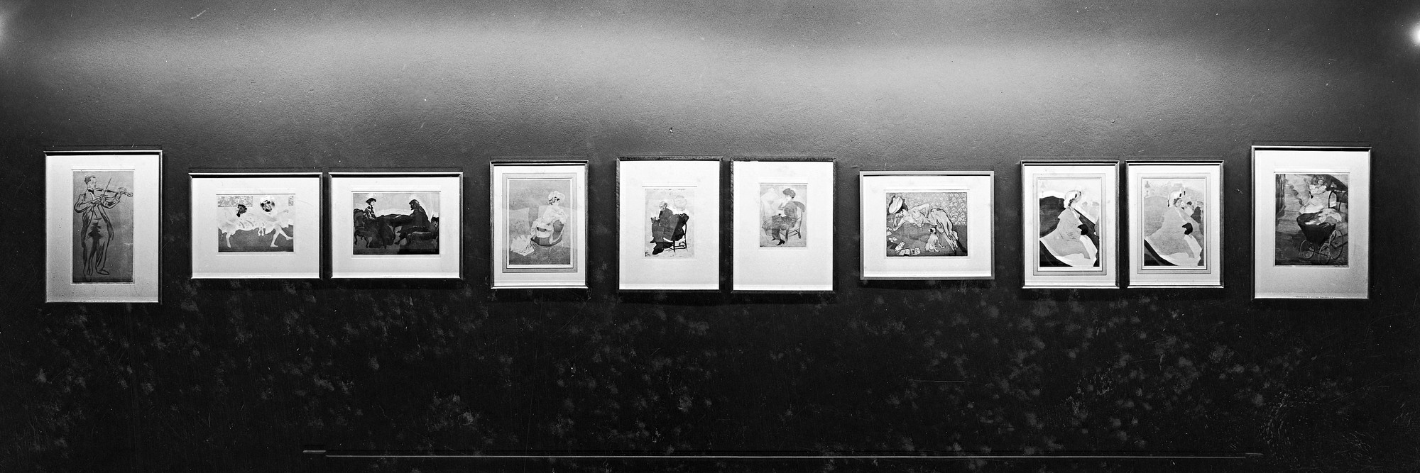Installation view of Jacques Villon: His Graphic Art at The Museum of Modern Art, New York. Photo: Soichi Sunami
