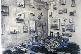 William Kentridge. Felix in Exile. 1994. 35mm film transferred to video (color, sound). 8:43 min. Edward and Marjorie Goldberger Foundation Fund and The Herbert and Nannette Rothschild Memorial Fund in memory of Judith Rothschild. © 2016 William Kentridge