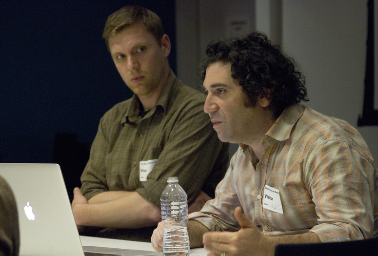 Art and Practice: Michael Rakowitz and Aaron Hughes, May 5, 2015, The Museum of Modern Art. Photo: Manuel Molina Martagon. © 2016 The Museum of Modern Art, New York