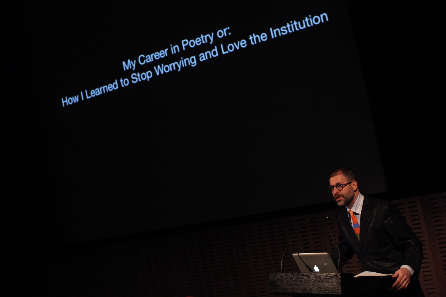 My Career in Poetry, or How I Learned to Stop Worrying and Love the Institution, March 20, 2013, The Museum of Modern Art. Photo: Paula Court. © 2016 The Museum of Modern Art, New York
