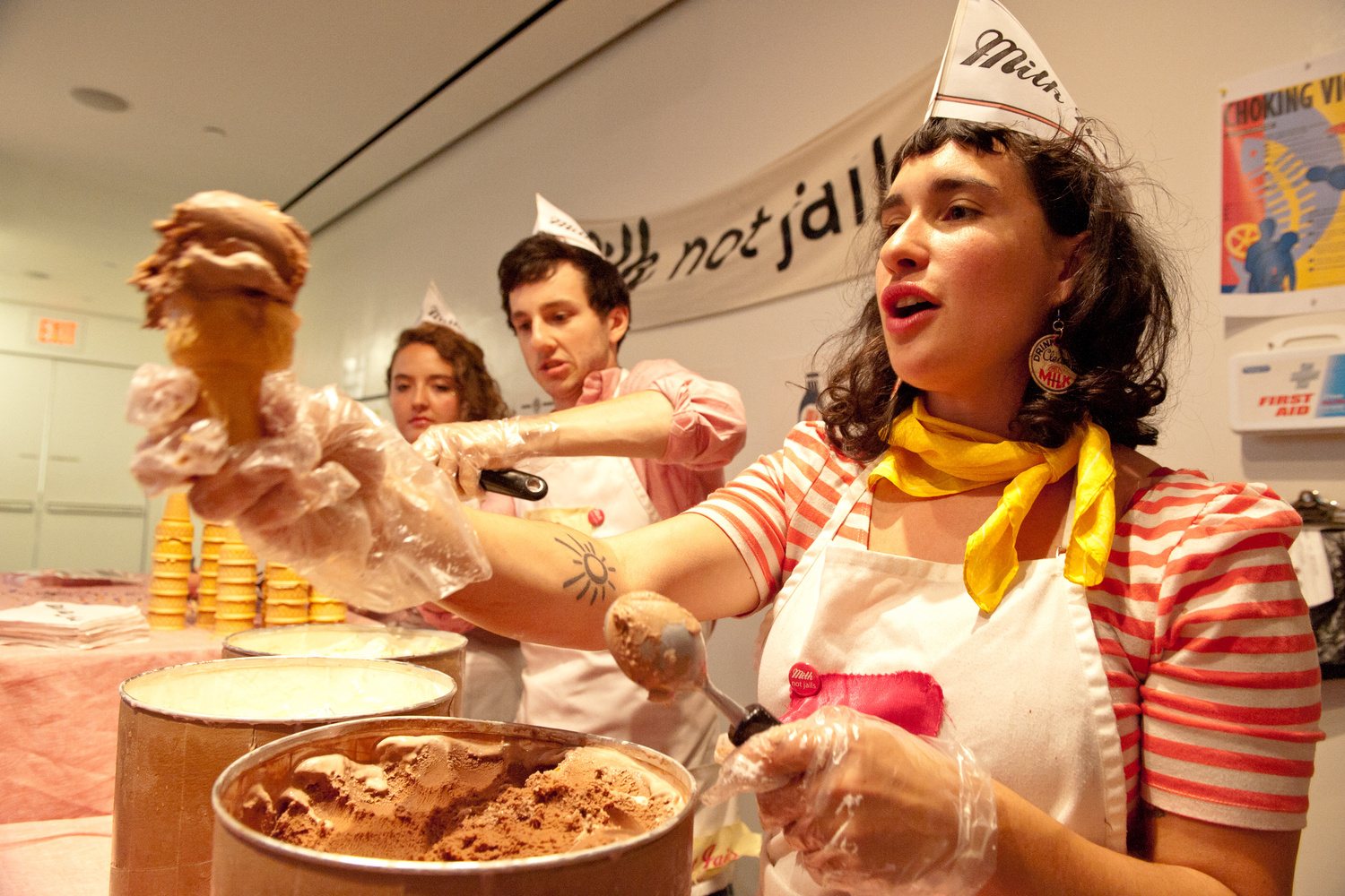 Ice Cream Social with Advocacy group Milk Not Jails, June 30, 2013, The Museum of Modern Art. Photo: Nan Melville. © 2016 The Museum of Modern Art, New York