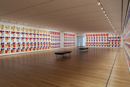 Installation view of Gabriel Orozco: Samurai Tree Invariants at The Museum of Modern Art, New York. Photo: Jonathan Muzikar