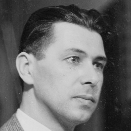 Herbert Bayer at the exhibition Bauhaus: 1919–1928, The Museum of Modern Art, New York, December 7, 1938–January 30, 1939. Gelatin silver print, 7 x 9 1/2" (17.7 x 24.1 cm). The Museum of Modern Art Archives