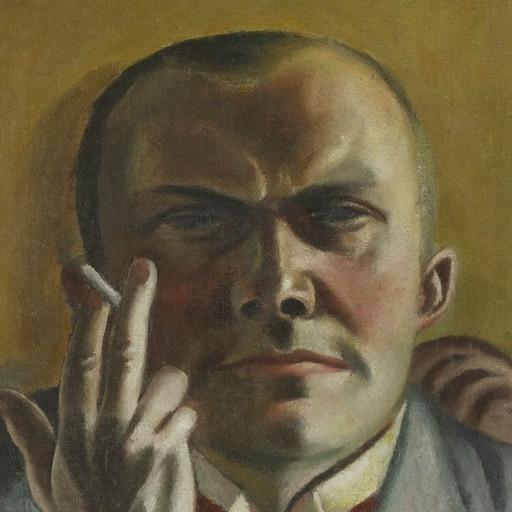 Max Beckmann. Self-Portrait with a Cigarette. 1923. Oil on canvas, 23 3/4 × 15 7/8" (60.2 × 40.3 cm). Gift of Dr. and Mrs. F. H. Hirschland. © 2016 Artists Rights Society (ARS), New York / VG Bild-Kunst, Bonn