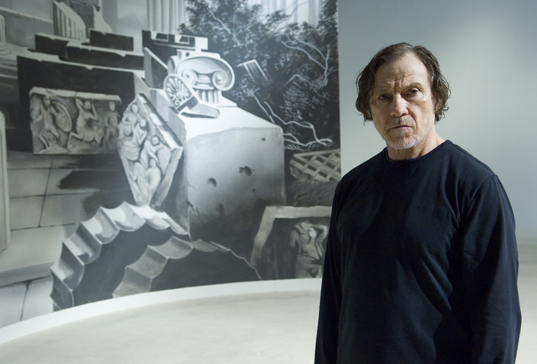 James Coleman. Retake with Evidence. 2007. Video (color, sound). Performed by Harvey Keitel