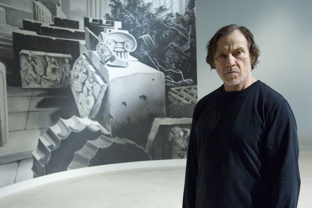 James Coleman. Retake with Evidence. 2007. Video (color, sound). Performed by Harvey Keitel