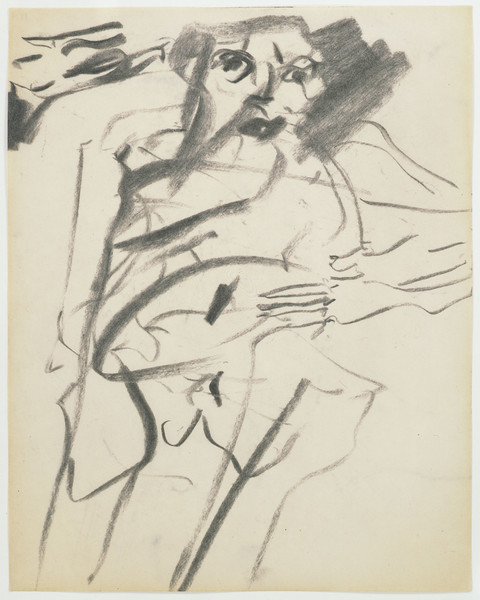 Willem de Kooning. Untitled. 1966. Charcoal on paper, 10 x 8&#34; (25.4 x 20.3 cm). Gift of Jan Christiaan Braun in honor of Rudi Fuchs. © 2012 The Willem de Kooning Foundation/Artists Rights Society (ARS), New York