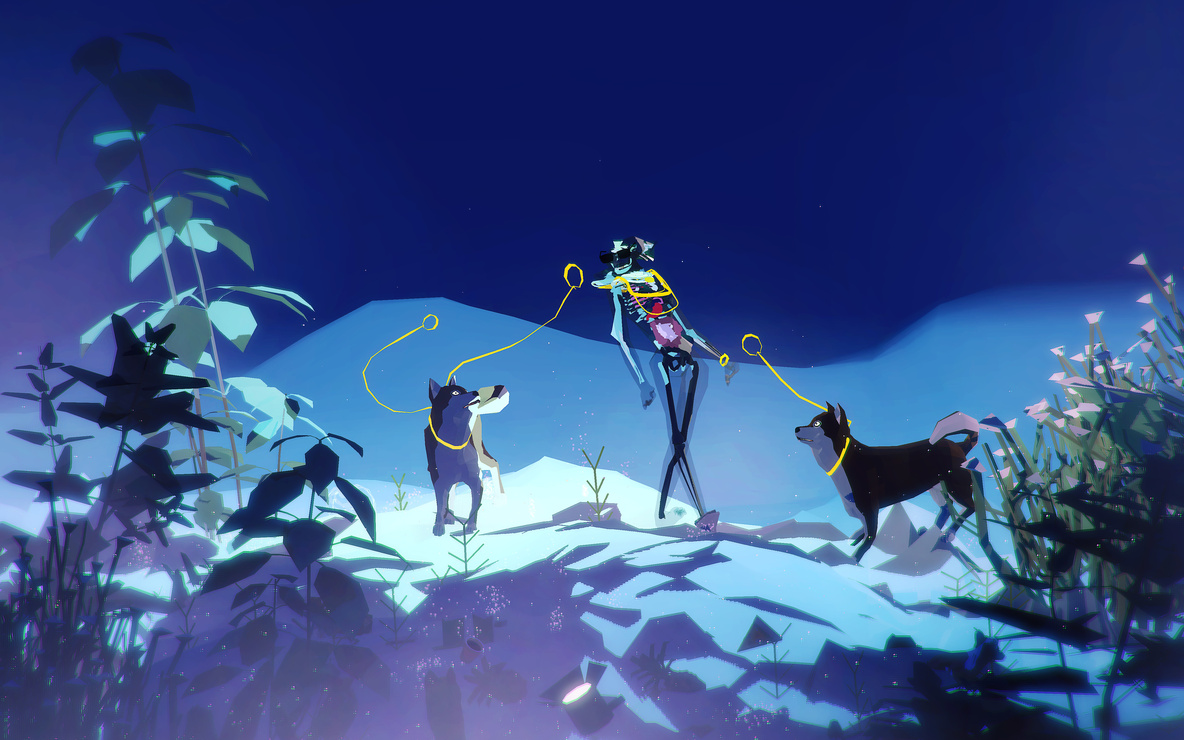 Ian Cheng. *Emissary Forks at Perfection.* 2015–16. Simulation (color, sound), infinite duration. Fund for the Twenty-First Century