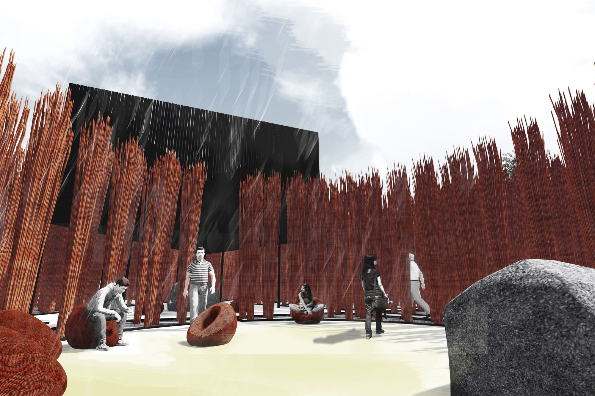 Grupo Talca. Wicker Forest. 2014. Young Architects Program 2014, CONSTRUCTO, Santiago, winner
