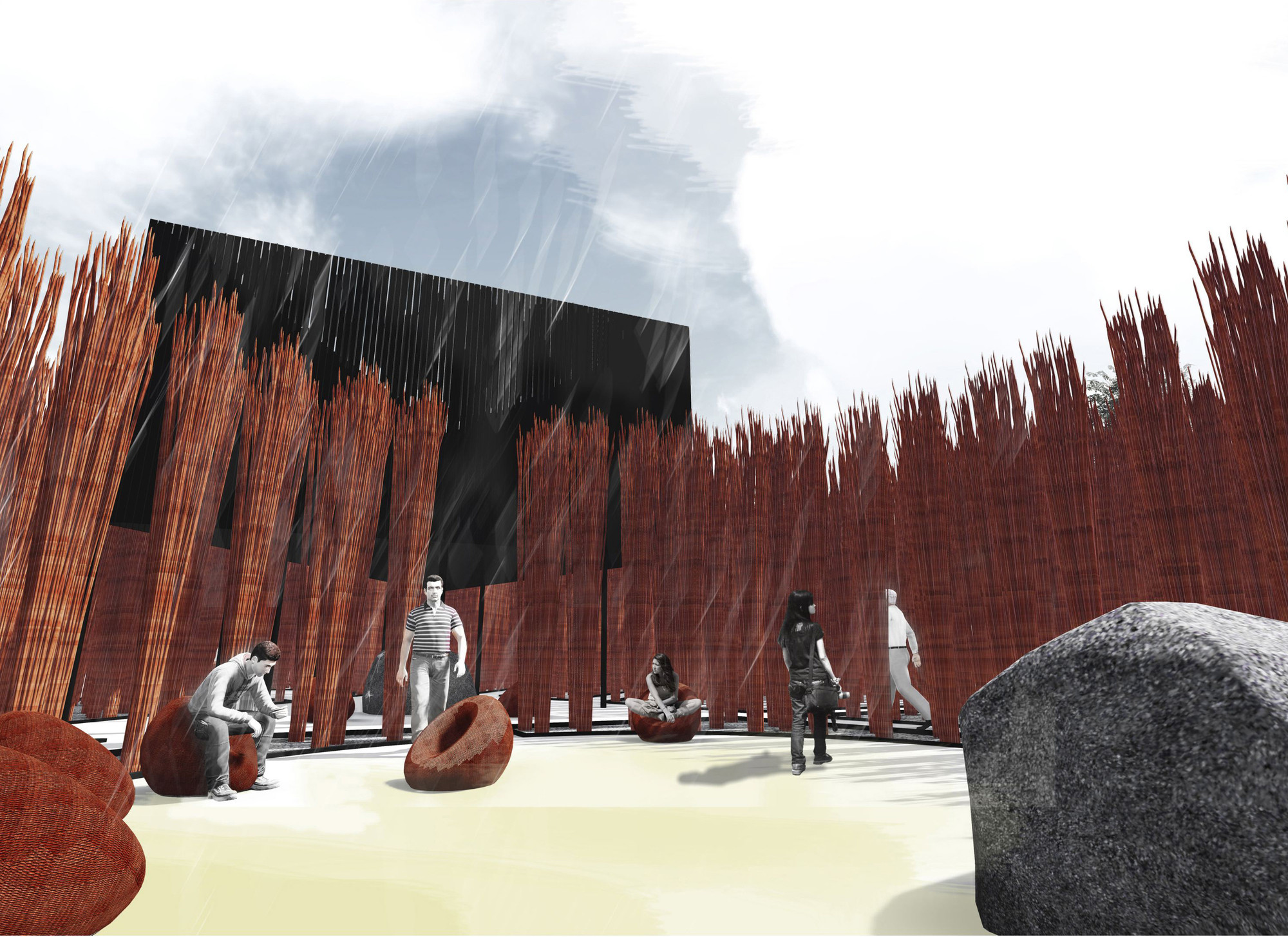 Grupo Talca. Wicker Forest. 2014. Young Architects Program 2014, CONSTRUCTO, Santiago, winner