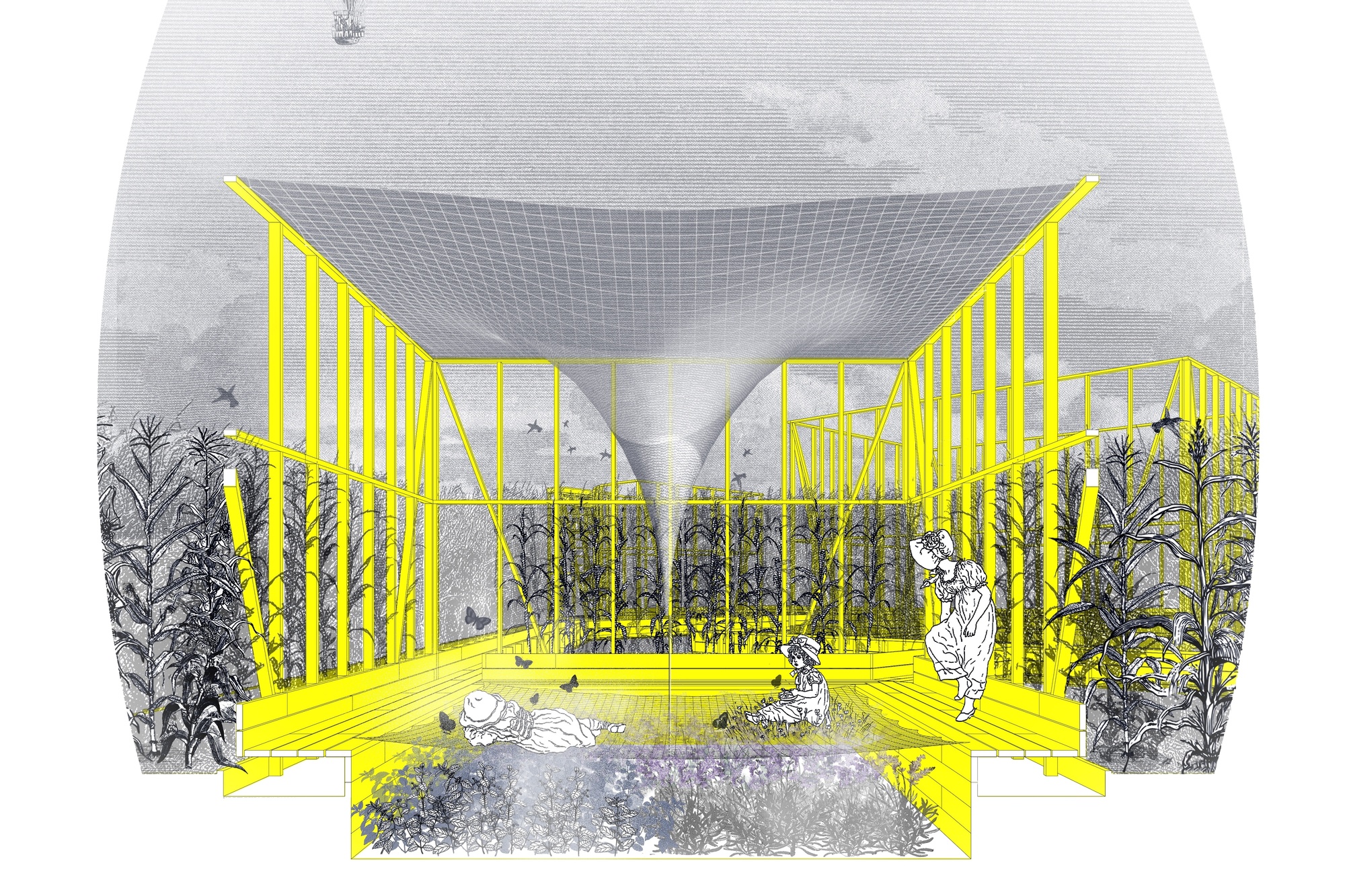 Beals & Lyon Architects. El jardín de senderos que se bifurcan (The Garden of Forking Paths). 2012. Young Architects Program 2012, CONSTRUCTO, Santiago, winner