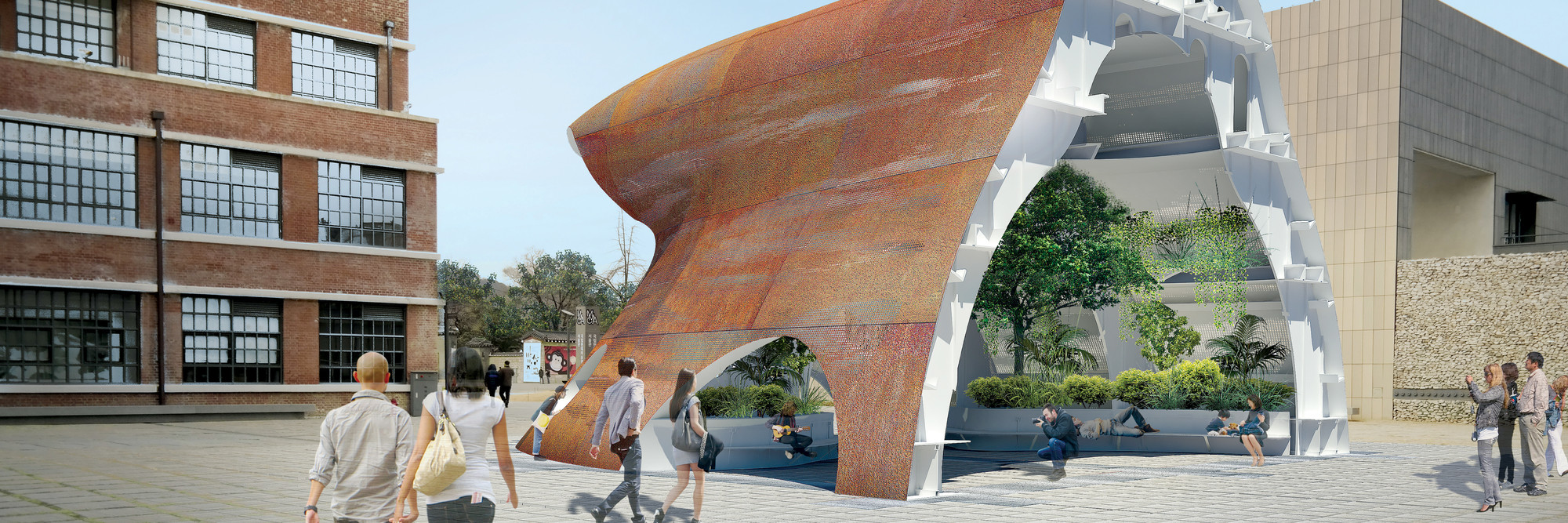 Shinslab Architecture. Temp’L (rendering). 2016. Young Architects Program 2016, MMCA, Seoul winner