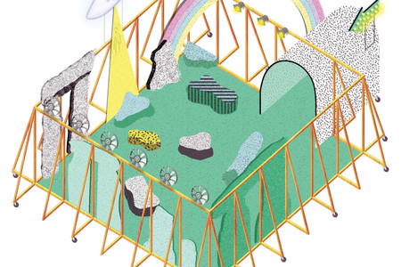 Parasite 2.0. MAXXI Temporary School: The Museum Is a School, a School Is a Battleground (rendering). 2016. Young Architects Program 2016 Rome winner