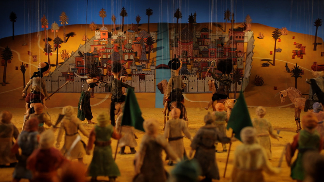 Wael Shawky. Cabaret Crusades: The Path to Cairo. 2012. Video (color, sound), 59:04 min. 1/7 plus 2AP. The Museum of Modern Art, New York. The Michael H. Dunn Memorial Fund