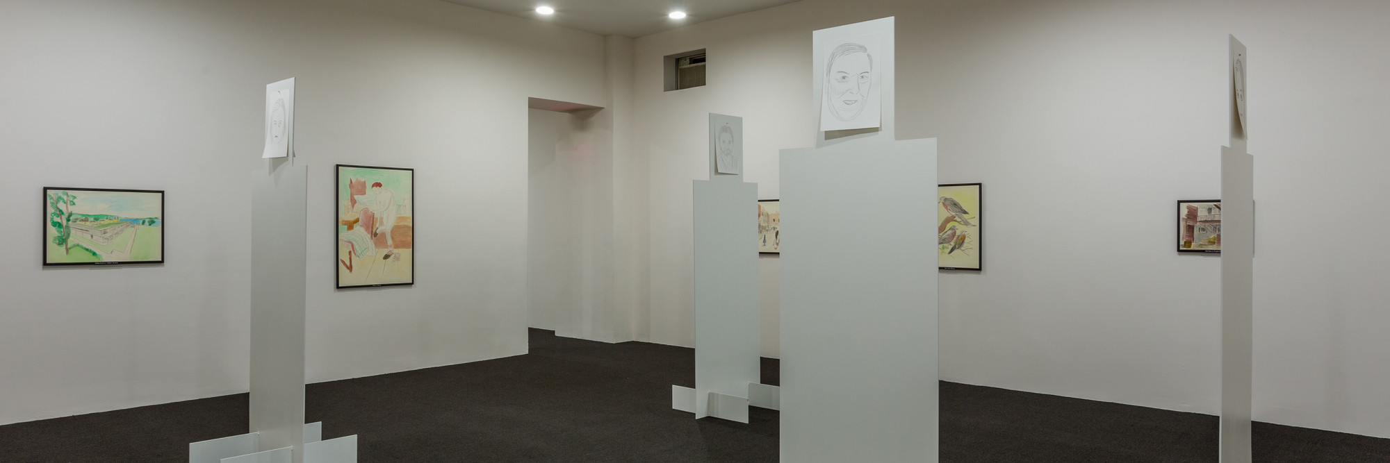 Installation view of Jos de Gruyter &amp; Harald Thys: Fine Arts at MoMA PS1. Image courtesy the artist and MoMA PS1. Photo: Pablo Enriquez
