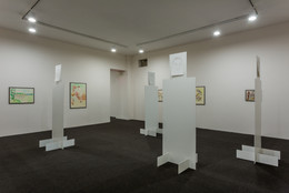 Installation view of Jos de Gruyter &amp; Harald Thys: Fine Arts at MoMA PS1. Image courtesy the artist and MoMA PS1. Photo: Pablo Enriquez