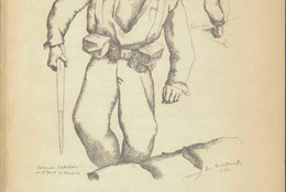 Cover of catalog Quintanilla: an exhibition of drawings of the war in Spain, the Museum of Modern Art, New York, March, 1938