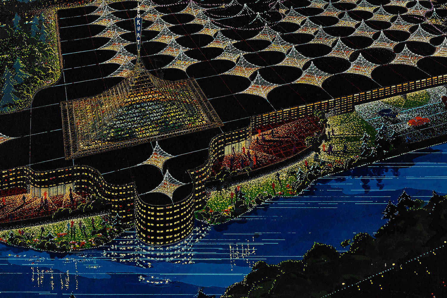 Frank Lloyd Wright. Lenkurt Electric Company, perspective (detail). 1955. Frank Lloyd Wright Foundation Archives (The Museum of Modern Art | Avery Architectural & Fine Arts Library, Columbia University, New York)