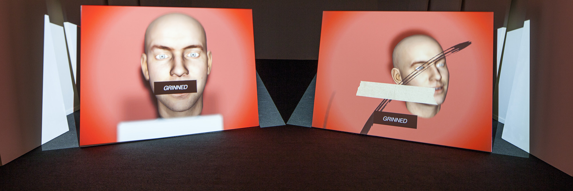 Installation view of Ed Atkins at MoMA PS1, January 20–April 14, 2013. Photo: Matthew Septimus