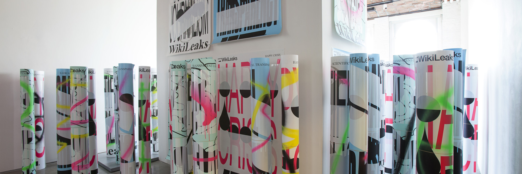 Installation view of Metahaven: Islands in the Cloud at MoMA PS1, January 20–April 21, 2013. Photo: Matthew Septimus
