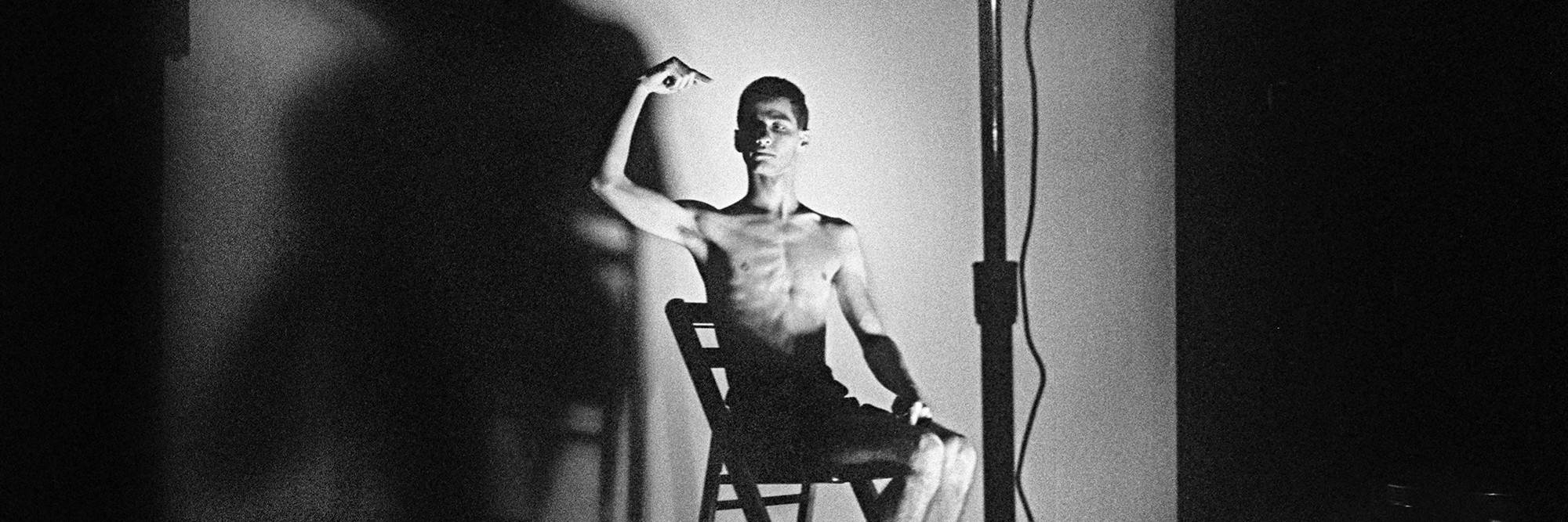 Acts of Live Art at Club 57. Pictured: Larry Ashton. 1980. Photo: Joesph Szkodzinski. Courtesy Joesph Szkodzinski