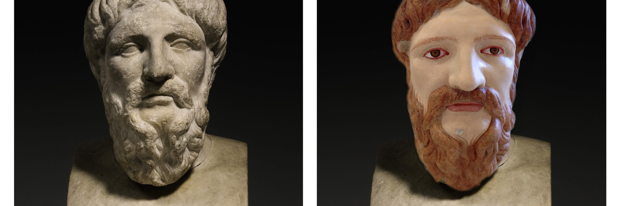 Francesco Vezzoli. TRUE COLORS (A Roman Marble Head of a Poet, Circa 1st Century A.D.). 2014. 8.75 x 8.50 x 15.50&#39;&#39;. Courtesy of the Artist