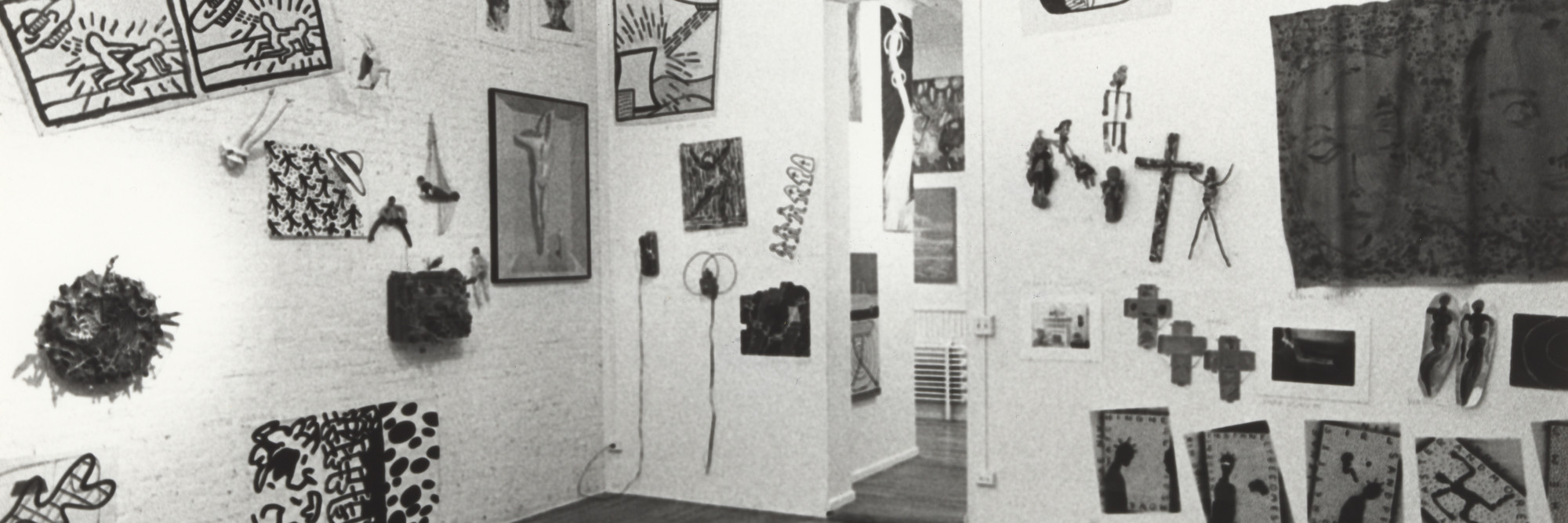 Installation view of the exhibition New York/New Wave, P.S.1 Contemporary Art Center, 1981. MoMA PS1 Archives, III.A.18. The Museum of Modern Art Archives, New York