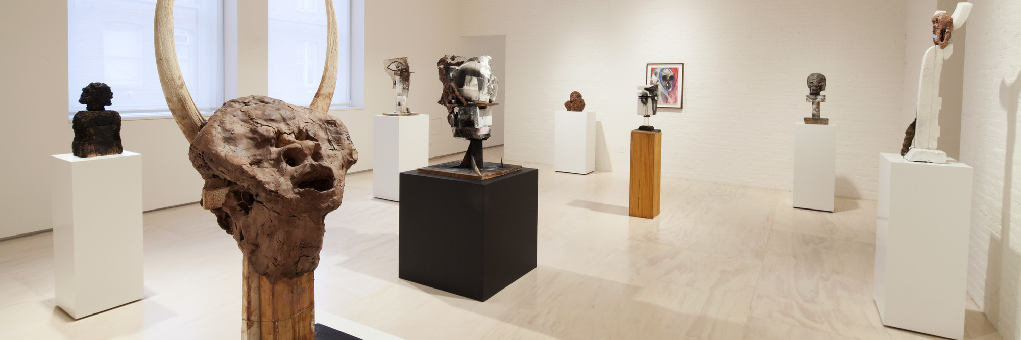 Installation view of Huma Bhabha: Unnatural Histories at MoMA PS1, November 18, 2012–April 1, 2013. Photo: Matthew Septimus