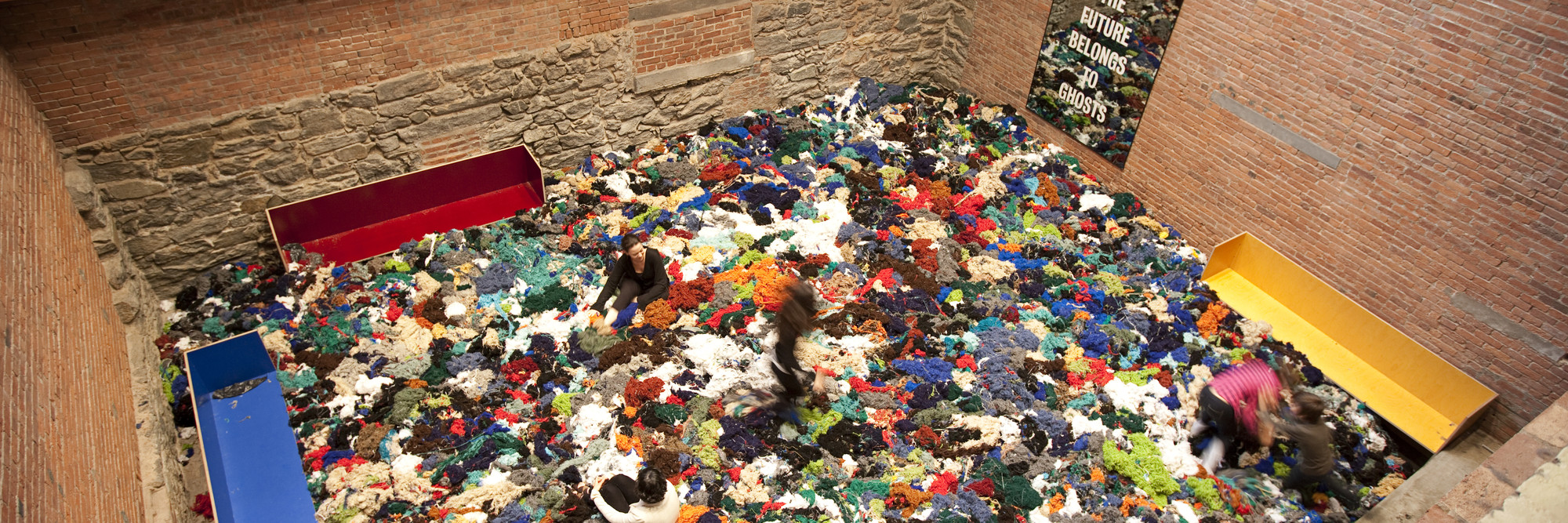 Installation view of Surasi Kusolwong at MoMA PS1, November 20, 2011–April 2, 2012. Photo: Mathew Septimus