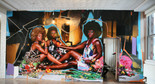Installation view of On-site 3: Mickalene Thomas at MoMA PS1, February 26–May 10, 2010. Photo: Brett Messenger