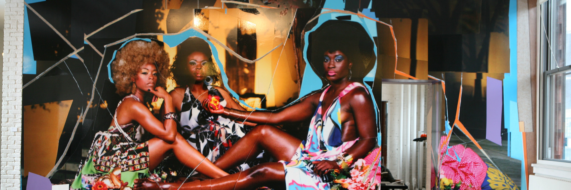 Installation view of On-site 3: Mickalene Thomas at MoMA PS1, February 26–May 10, 2010. Photo: Brett Messenger