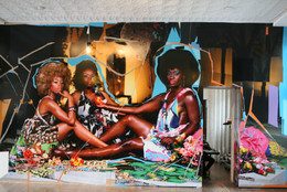 Installation view of On-site 3: Mickalene Thomas at MoMA PS1, February 26–May 10, 2010. Photo: Brett Messenger