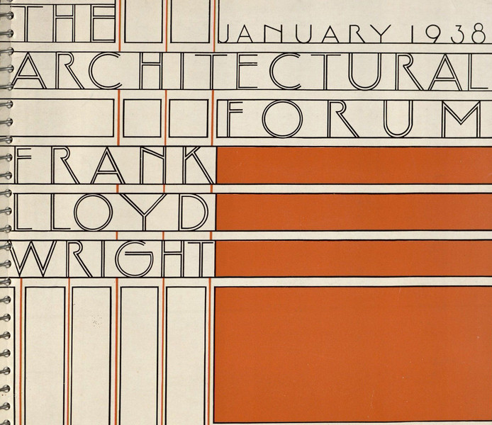 Detail of the cover of Architectural Forum vol. 68, no. 1 (January 1938)