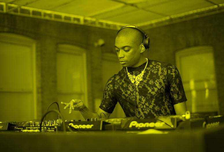 MoMA PS1’s Warm Up 2015 featuring Lotic. Image courtesy of MoMA PS1. Photo by Charles Roussel.