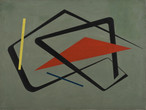 María Freire (Uruguayan, 1917–2015). Untitled. 1954. Oil on canvas, 36 1/4 × 48 1/16″ (92 × 122 cm). The Museum of Modern Art, New York. Promised gift of Patricia Phelps de Cisneros through the Latin American and Caribbean Fund in honor of Gabriel Pérez-Barreiro, 2016