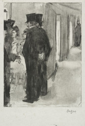 Pauline and Virginie Conversing with Admirers (Pauline et Virginie Cardinal bavardant avec des admirateurs)