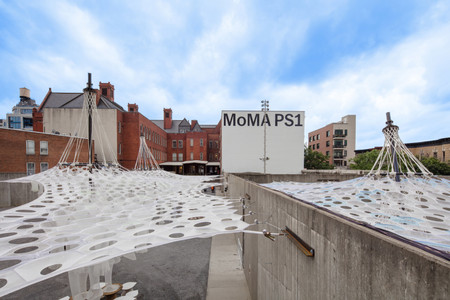 Lumen by Jenny Sabin Studio for The Museum of Modern Art and MoMA PS1’s Young Architects Program 2017, on view at MoMA PS1 from June 29 to September 4, 2017. Photo by Pablo Enriquez.