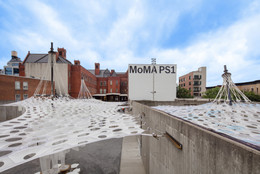 Lumen by Jenny Sabin Studio for The Museum of Modern Art and MoMA PS1’s Young Architects Program 2017, on view at MoMA PS1 from June 29 to September 4, 2017. Photo by Pablo Enriquez.