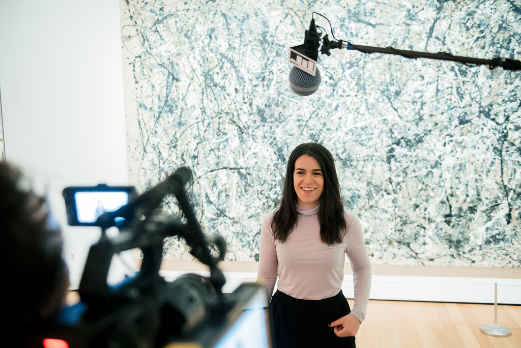 Photo: Ryan Muir from RDM Productions LLC. Shown: Jackson Pollock. *One: Number 31, 1950*. 1950. Oil and enamel paint on canvas. Sidney and Harriet Janis Collection Fund (by exchange). © 2017 Pollock-Krasner Foundation/Artists Rights Society (ARS), New York