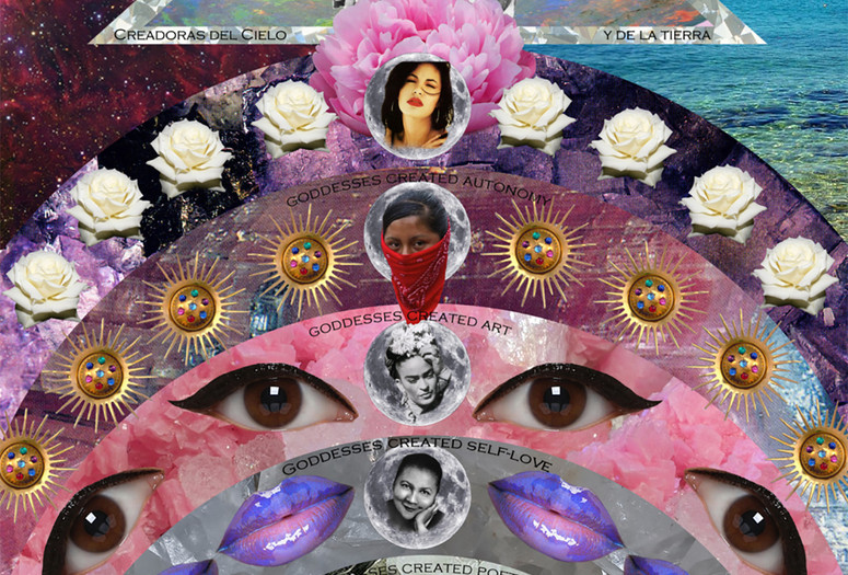 Seis Días' digital collage 2014 by Barbara Calderón