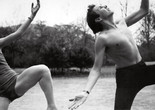 Hazel Larsen Archer. Elizabeth Schmitt Jennerjahn and Robert Rauschenberg. c. 1951–52. Gelatin silver print, 6 1⁄4 × 9 1⁄4&#34; (15.9 × 23.5 cm). Estate of Hazel Larsen Archer and the Black Mountain College Museum + Arts Center