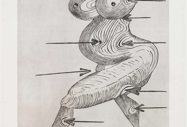 Louise Bourgeois. Sainte Sébastienne. 1992. Drypoint, sheet: 47 7/16 x 37 1/8" (120.5 x 94.3 cm). The Museum of Modern Art, New York. Gift of the artist. © 2017 The Easton Foundation/Licensed by VAGA, NY