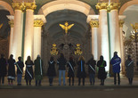 Chto Delat. Still from Palace Square 100 Years After. Four Seasons of Zombie. 2017. Courtesy of the artist